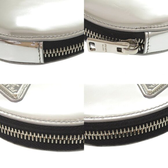 PRADA Silver Leather Shoulder Bag - Picture 4 of 8